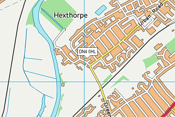DN4 0HL map - OS VectorMap District (Ordnance Survey)