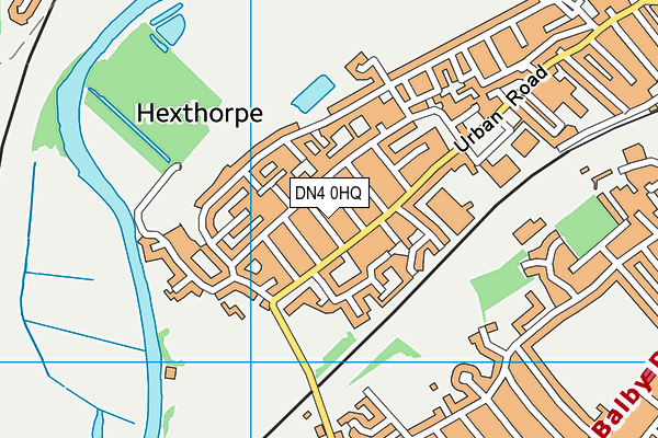 DN4 0HQ map - OS VectorMap District (Ordnance Survey)