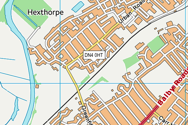 DN4 0HT map - OS VectorMap District (Ordnance Survey)