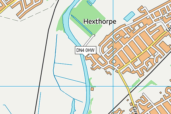 DN4 0HW map - OS VectorMap District (Ordnance Survey)