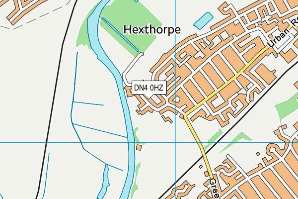 DN4 0HZ map - OS VectorMap District (Ordnance Survey)