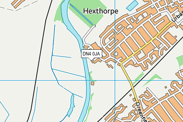 DN4 0JA map - OS VectorMap District (Ordnance Survey)