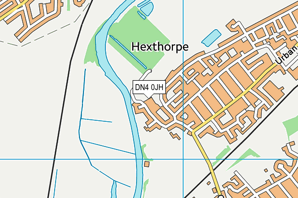 DN4 0JH map - OS VectorMap District (Ordnance Survey)