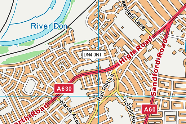 DN4 0NT map - OS VectorMap District (Ordnance Survey)