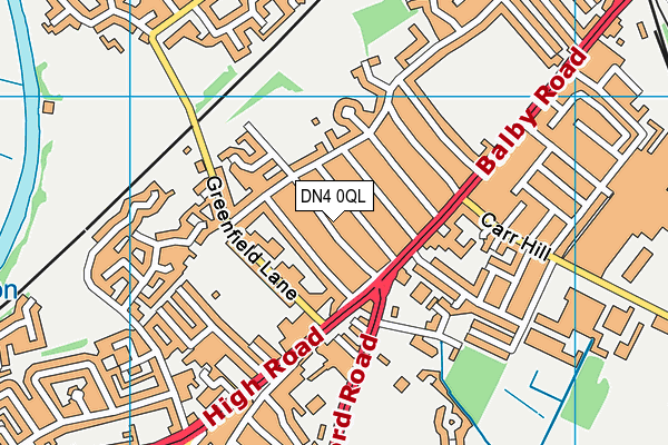 DN4 0QL map - OS VectorMap District (Ordnance Survey)