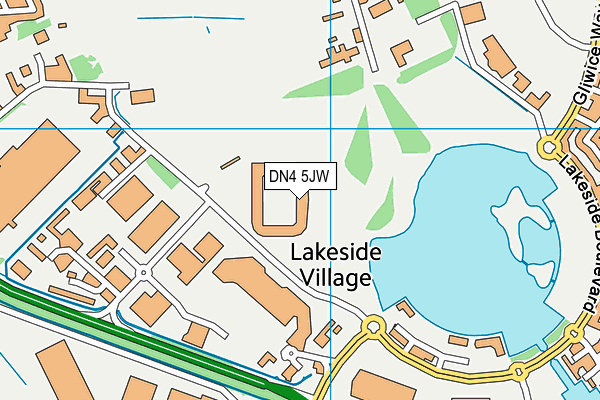 Fitness Village (Stadium) map (DN4 5JW) - OS VectorMap District (Ordnance Survey)
