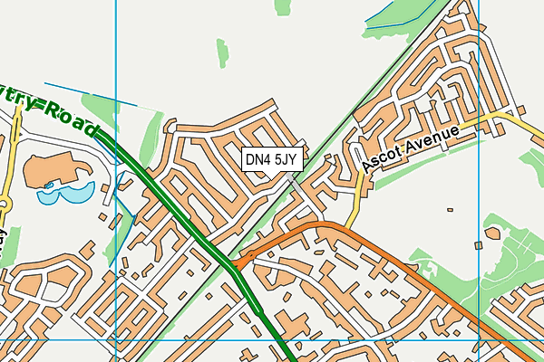 DN4 5JY map - OS VectorMap District (Ordnance Survey)