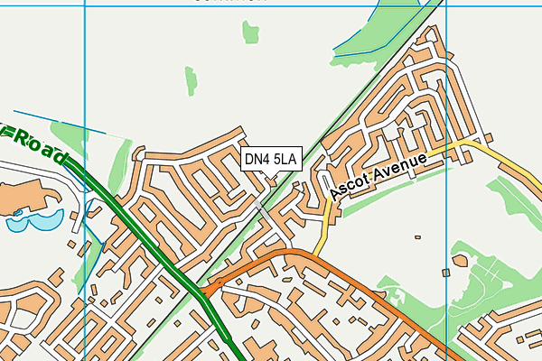 DN4 5LA map - OS VectorMap District (Ordnance Survey)