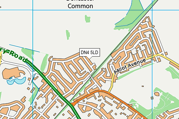 DN4 5LD map - OS VectorMap District (Ordnance Survey)