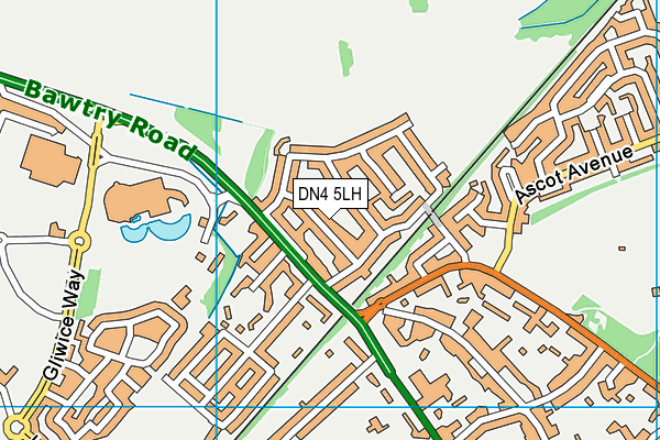 DN4 5LH map - OS VectorMap District (Ordnance Survey)