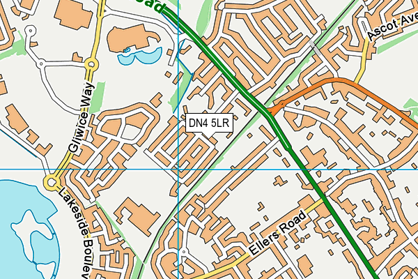 DN4 5LR map - OS VectorMap District (Ordnance Survey)