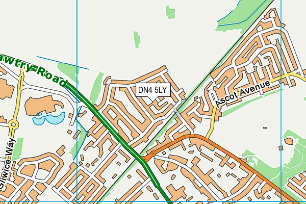 DN4 5LY map - OS VectorMap District (Ordnance Survey)