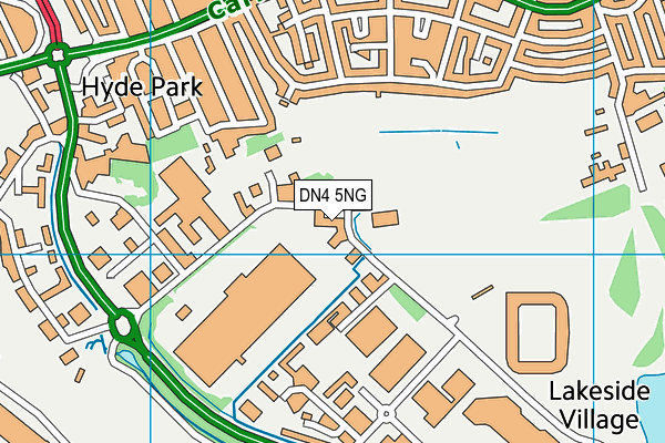 XP East map (DN4 5NG) - OS VectorMap District (Ordnance Survey)