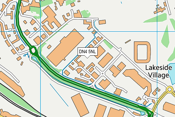 DN4 5NL map - OS VectorMap District (Ordnance Survey)
