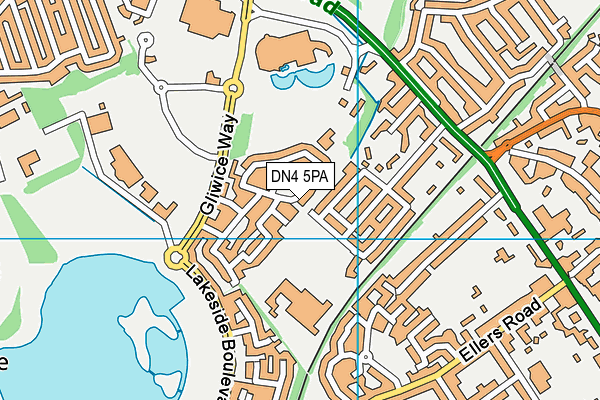 DN4 5PA map - OS VectorMap District (Ordnance Survey)