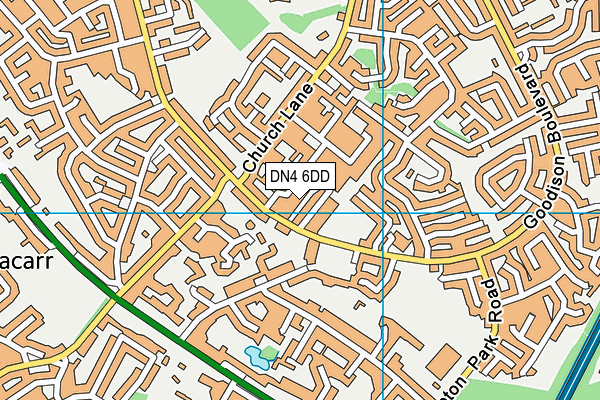 DN4 6DD map - OS VectorMap District (Ordnance Survey)