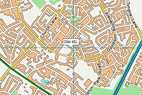 DN4 6EL map - OS VectorMap District (Ordnance Survey)