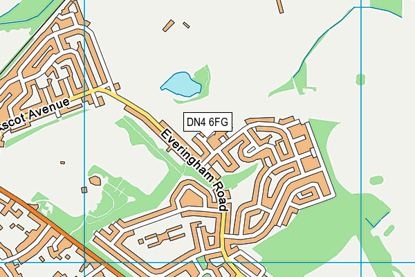 DN4 6FG map - OS VectorMap District (Ordnance Survey)