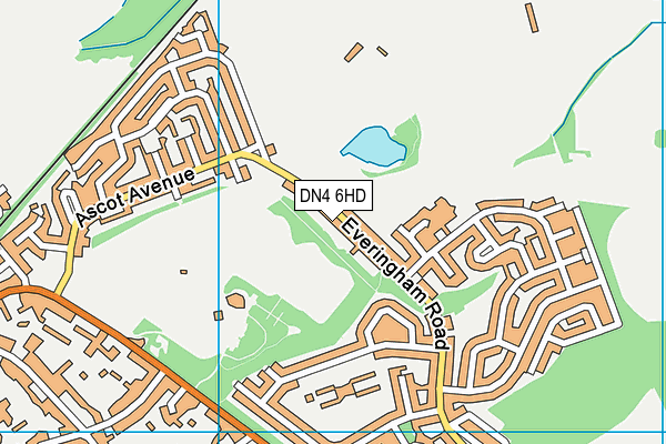 DN4 6HD map - OS VectorMap District (Ordnance Survey)