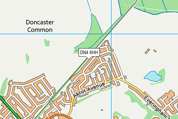 DN4 6HH map - OS VectorMap District (Ordnance Survey)
