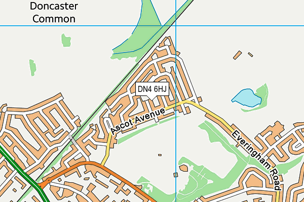 DN4 6HJ map - OS VectorMap District (Ordnance Survey)
