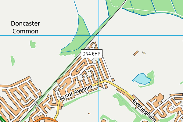 DN4 6HP map - OS VectorMap District (Ordnance Survey)