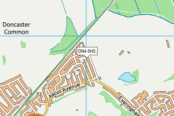 DN4 6HS map - OS VectorMap District (Ordnance Survey)