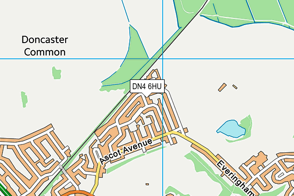 DN4 6HU map - OS VectorMap District (Ordnance Survey)