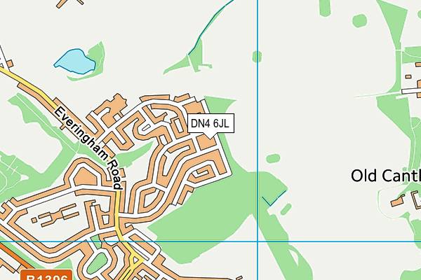 DN4 6JL map - OS VectorMap District (Ordnance Survey)