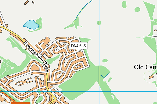 DN4 6JS map - OS VectorMap District (Ordnance Survey)