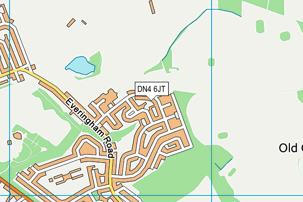 DN4 6JT map - OS VectorMap District (Ordnance Survey)