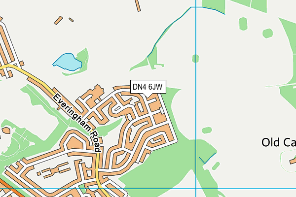 DN4 6JW map - OS VectorMap District (Ordnance Survey)