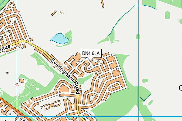 DN4 6LA map - OS VectorMap District (Ordnance Survey)