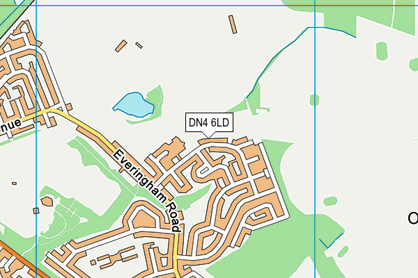 DN4 6LD map - OS VectorMap District (Ordnance Survey)