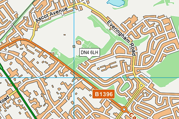 DN4 6LH map - OS VectorMap District (Ordnance Survey)