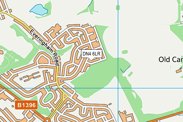 DN4 6LR map - OS VectorMap District (Ordnance Survey)