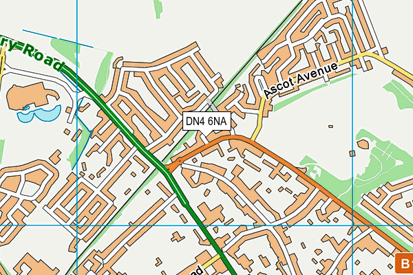 DN4 6NA map - OS VectorMap District (Ordnance Survey)