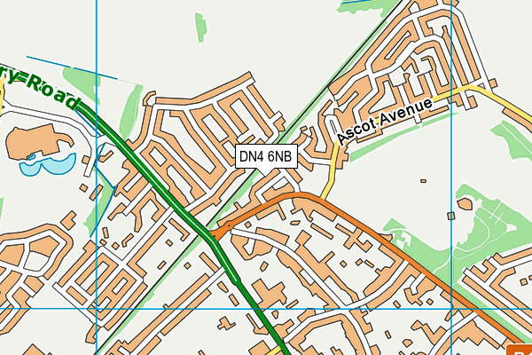 DN4 6NB map - OS VectorMap District (Ordnance Survey)