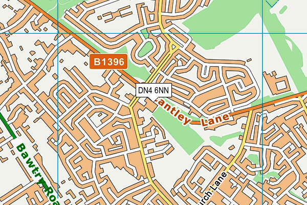 DN4 6NN map - OS VectorMap District (Ordnance Survey)