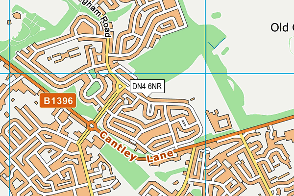 DN4 6NR map - OS VectorMap District (Ordnance Survey)