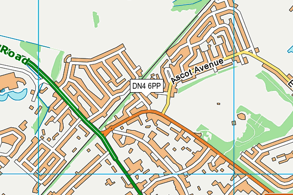 DN4 6PP map - OS VectorMap District (Ordnance Survey)