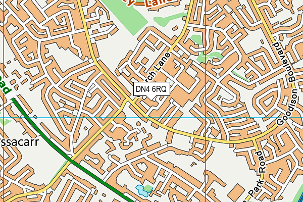 DN4 6RQ map - OS VectorMap District (Ordnance Survey)
