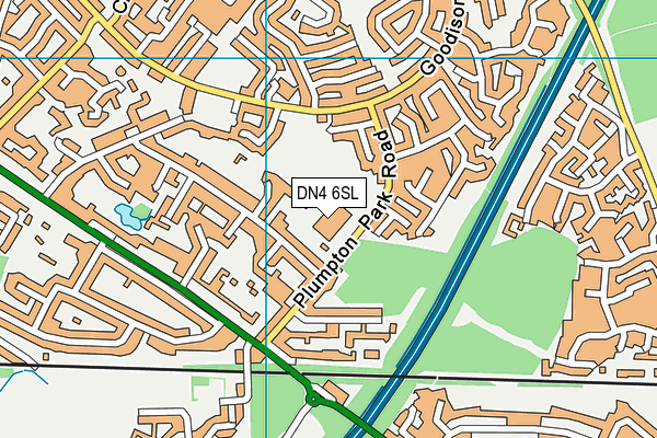 DN4 6SL map - OS VectorMap District (Ordnance Survey)
