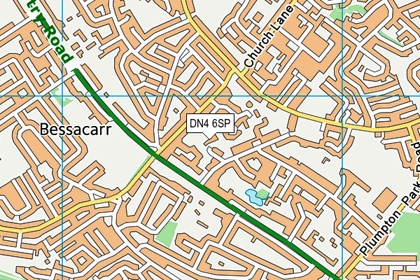 DN4 6SP map - OS VectorMap District (Ordnance Survey)