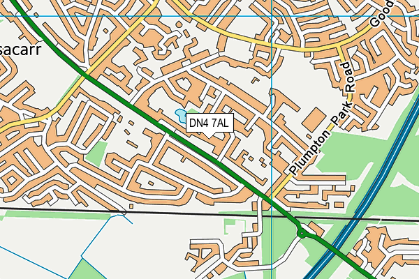 DN4 7AL map - OS VectorMap District (Ordnance Survey)