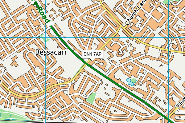DN4 7AP map - OS VectorMap District (Ordnance Survey)
