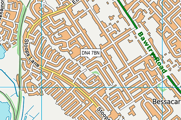 DN4 7BN map - OS VectorMap District (Ordnance Survey)