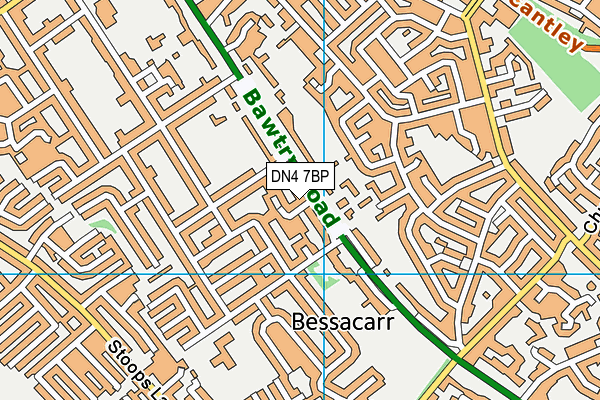 DN4 7BP map - OS VectorMap District (Ordnance Survey)
