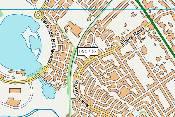 DN4 7DG map - OS VectorMap District (Ordnance Survey)