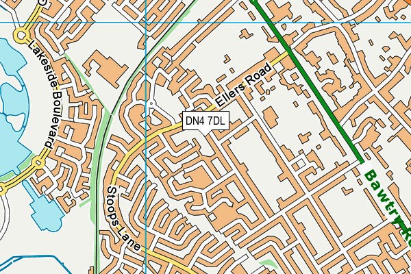 DN4 7DL map - OS VectorMap District (Ordnance Survey)